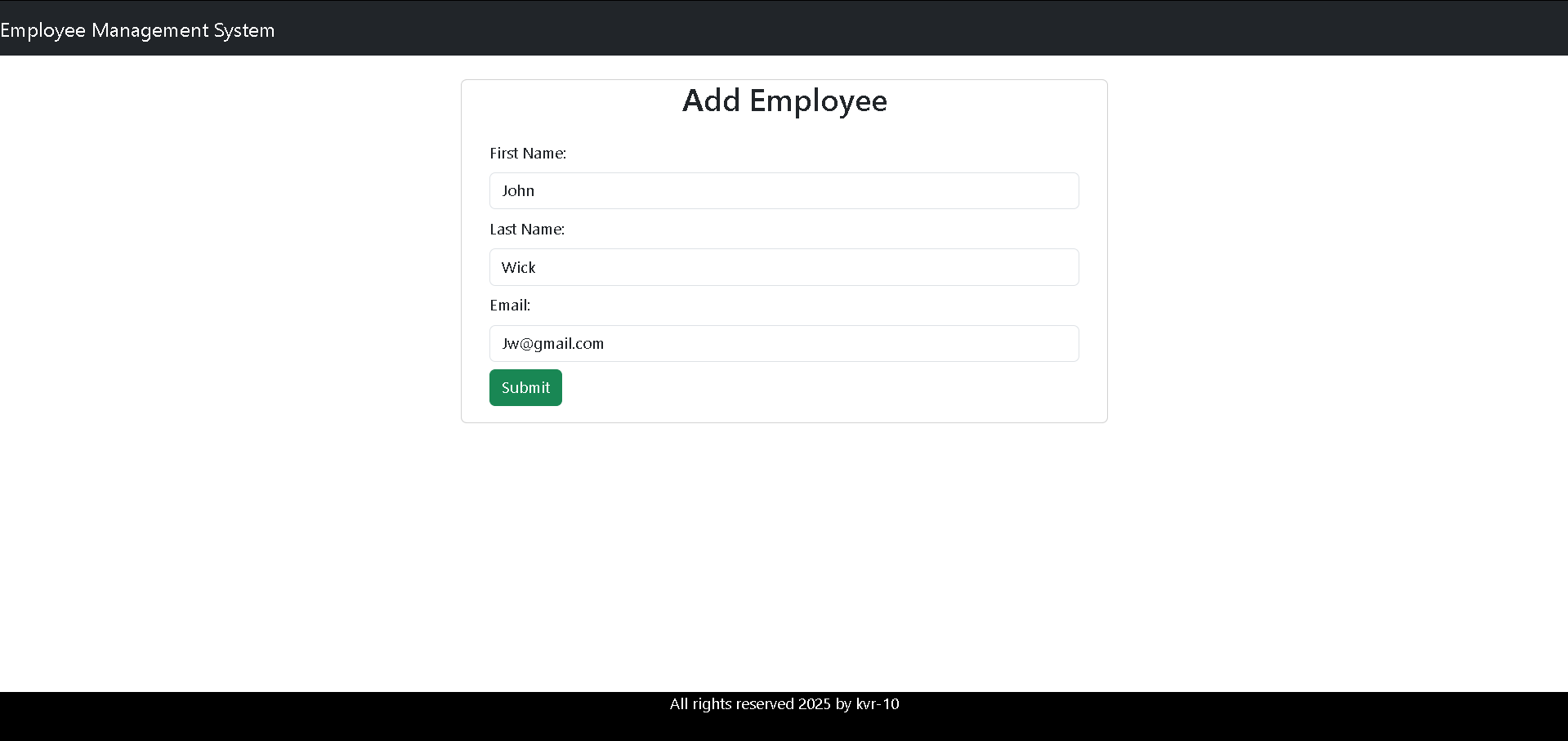 Add Employee
